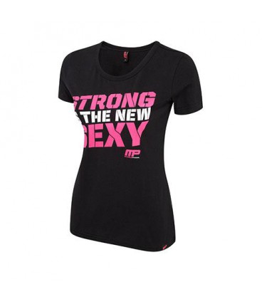 Musclepharm Ladies T-shirt Strong Sexy - Black - S