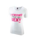 Musclepharm Ladies T-shirt Strong Sexy - White - M