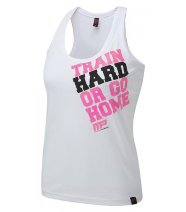 Musclepharm Ladies Top Hard Home - White - S