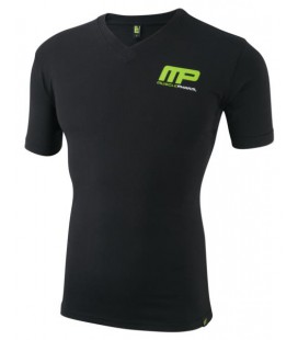 Musclepharm Mens V-Neck T-Shirt Logo MP - Black