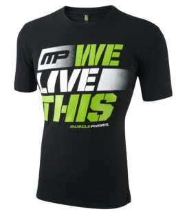 Musclepharm Mens T-Shirt We Live This - Black