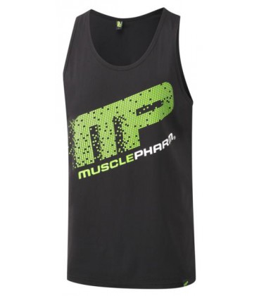 Musclepharm Mens Tanktop Pixel Logo MP - Black