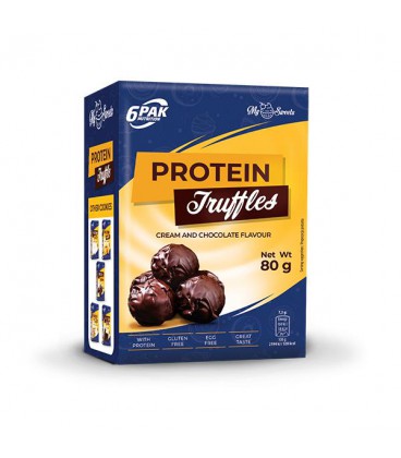 6PAK Nutrition Protein Truffles Dark 80g