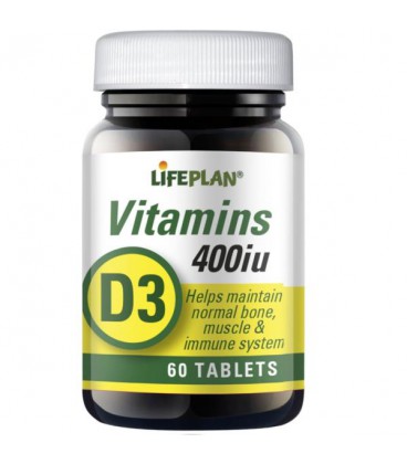 Lifeplan Vitamin D 400IU 60tab