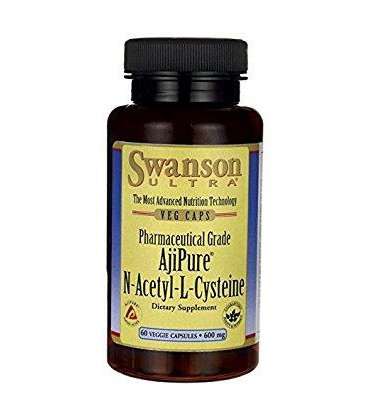Swanson AjiPure N-Acetyl-L-Cysteine 600mg 60 vcaps