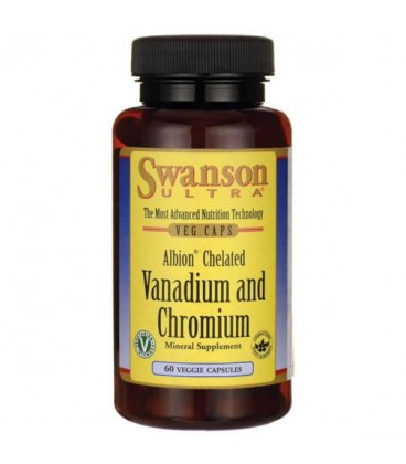Swanson Albion Chelated Vanadium and Chromium 60 vcaps