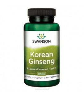 Swanson Korean Ginseng 500mg 100kaps