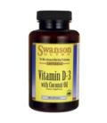 Swanson Vitamin D-3 with Coconut Oil 60softgels