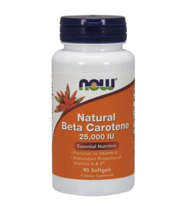 NOW Natural Beta Carotene 25000 IU 90sgels