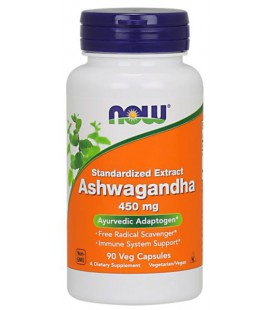 NOW FOODS ASHWAGANDHA EXT 450MG 90 VCAPS