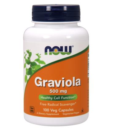 NOW FOODS GRAVIOLA 500MG 100 VCAPS