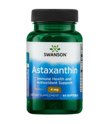 Swanson Astaxanthin Astaksantyna 4mg 60 kaps.