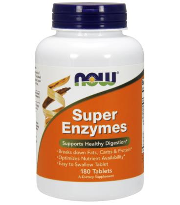 NOW FOODS SUPER ENZYME CAPS 180 TAB