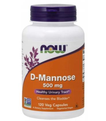 NOW FOODS D-MANNOSE 500MG 120VCAPS