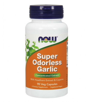 NOW FOODS SUPER ODORLESS GARLIC 90VCAPS