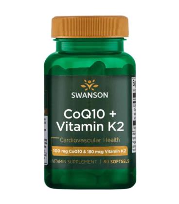 Swanson Ultra COQ10 + Vitamin K2 60 softgels