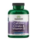 Swanson Calcium Citrate & Vitamin D 250 tab.