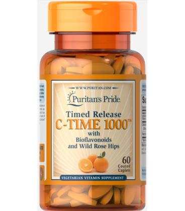 Puritans Pride Vitamin C1000mg RoseHips 60caplet