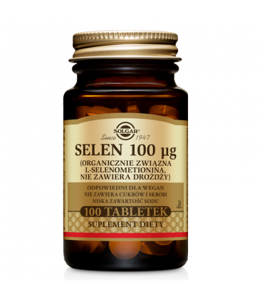 Solgar Selenium Selen Yeast-Free 100ug 100 tabletek