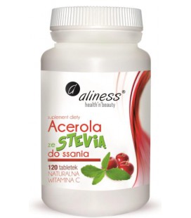 Aliness Acerola ze Stevią do ssania 120 tabletek