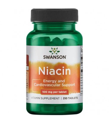 Swanson Niacin 100mg 250 Tabletek