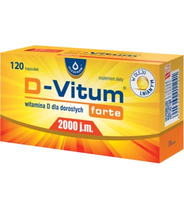 Oleofarm D-Vitum Forte 2000IU 120kapsułek