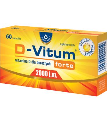 Oleofarm D-Vitum Forte 2000IU 60 kapsułek