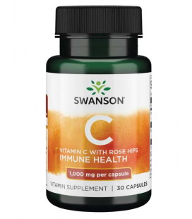 Swanson Vitamin C with Rose Hip 1000mg 30caps