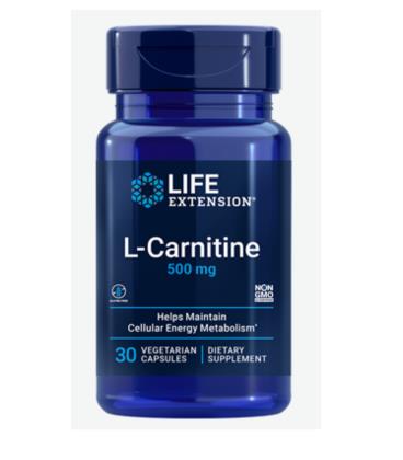 Life Extension L-carnitine 500mg 30vcaps