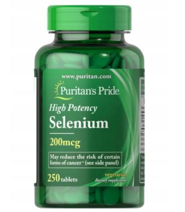 Puritans Pride Selenium 200 mcg 250 tabletek