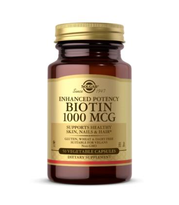 Solgar Biotyna Biotin 1000mcg 50 kapsułek wegańskich