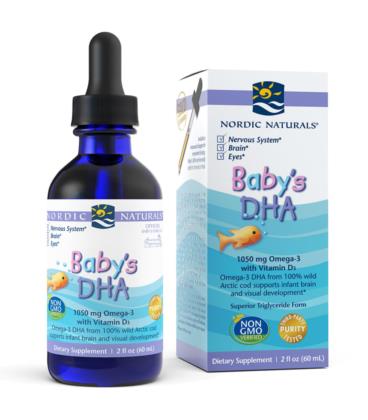 Nordic Naturals Baby's DHA 1050mg z witaminą D3 60ml