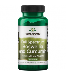 Swanson Full Spectrum Boswellia & Curcumin 60Caps