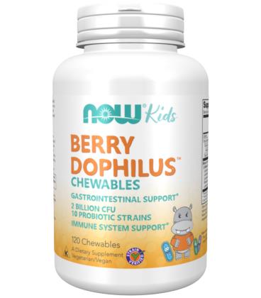 NOW FOODS BerryDophilus™ Kids 120 Chewables