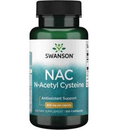 Swanson N-Acetyl Cysteine NAC 600mg 100 caps