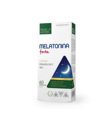 Medica Herbs Melatonina Forte 5mg 60 kapsułek