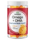 Swanson Omega + DHA Orange and Lemon 60 gummies