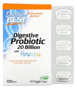 Doctor's Best Digestive Probiotic 20 Billion 30kap