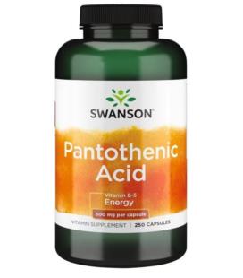 Swanson Pantothenic Acid 500mg 250caps