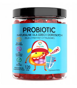 MyVita Probiotic Probiotyk Naturalne Żelki dla dzieci 120 sztuk