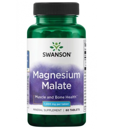 Swanson Magnesium Malate (Jabłczan Magnezu) 150mg 60 tabletek