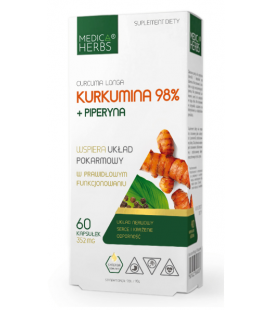 Medica Herbs Kurkumina 98% + Piperyna 352mg 60 kap