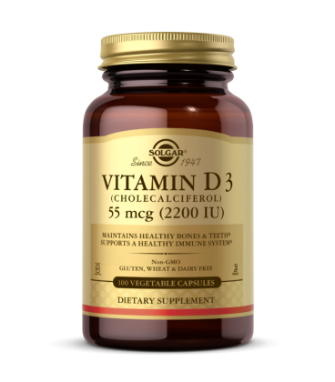 Solgar Natural Vitamin D3 55 mcg (2,200 IU) 100 vcaps