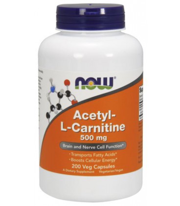 NOW ACETYL L-CARN 500mg 200 VCAPS