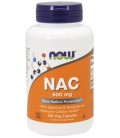 NOW FOODS NAC-ACETYL CYSTEINE 600mg 100 VCAPS