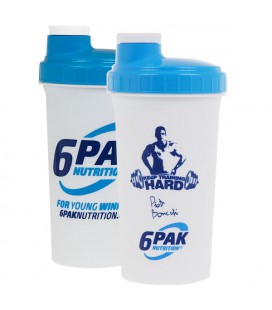 6PAK Shaker White Keep Training Hard 700ml