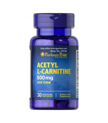 Puritans Acetyl L-Carnitine 500mg - 30kapsułek