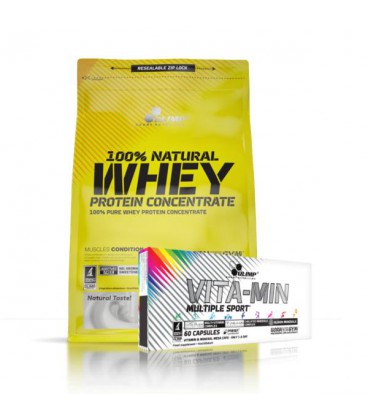 Olimp 100% Whey Protein Concentrate + Olimp Vita-Min Multiple Sport 60kap