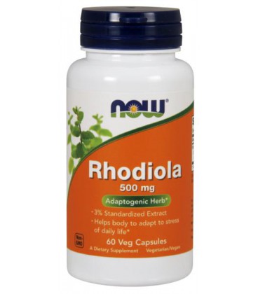 NOW FOODS RHODIOLA 500MG EXTRACT 3% 60 VCAPS