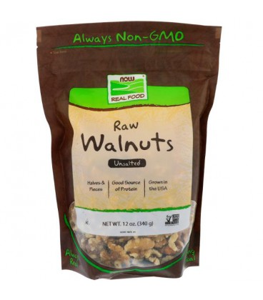 NOW Foods Raw Walnuts Unsalted 340g